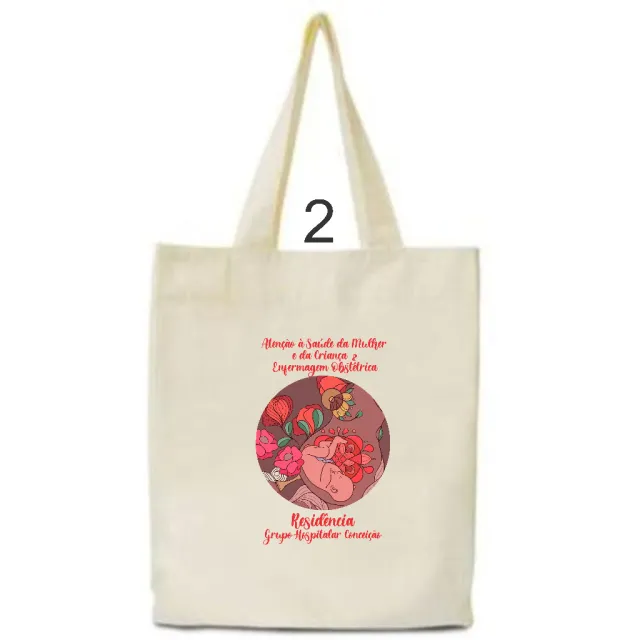 Kit 10 ecobags algodão 30×35 — transfer 14×20 (formatura)