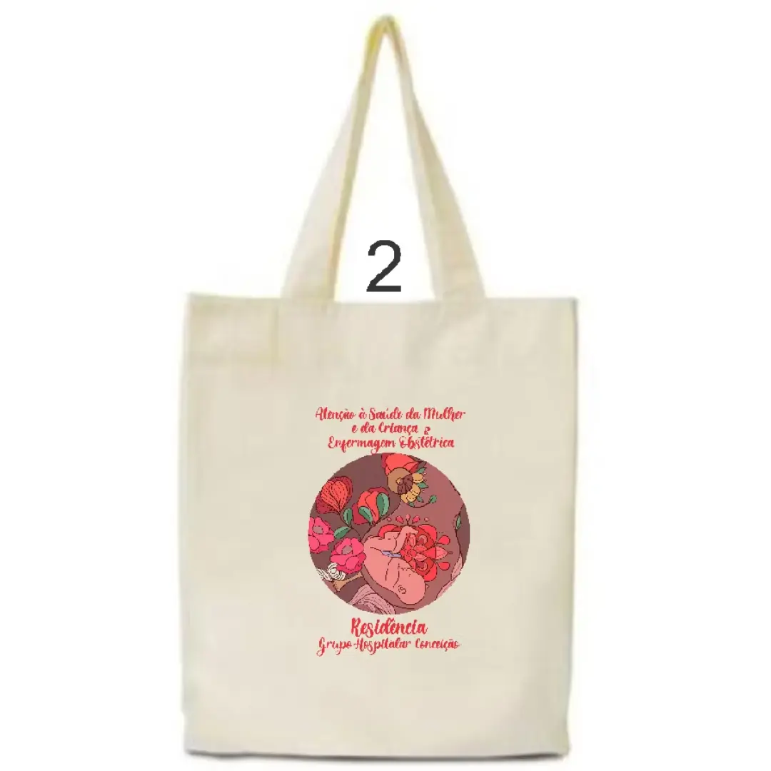 Kit 10 ecobags algodão 30×35 — transfer 14×20 (formatura) — foto 3