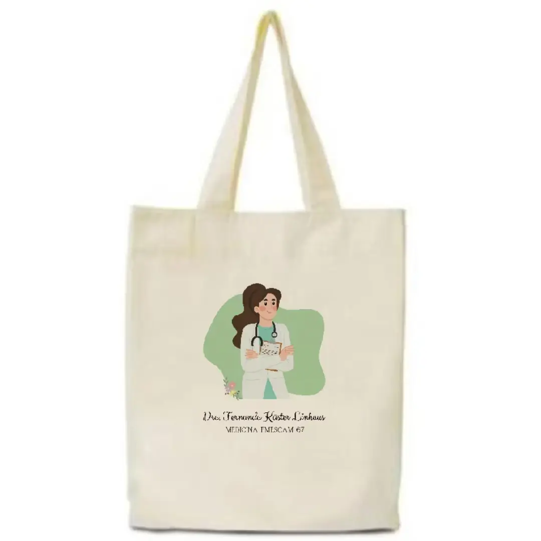 Kit 10 ecobags algodão 30×35 — transfer 14×20 (formatura) — foto 5