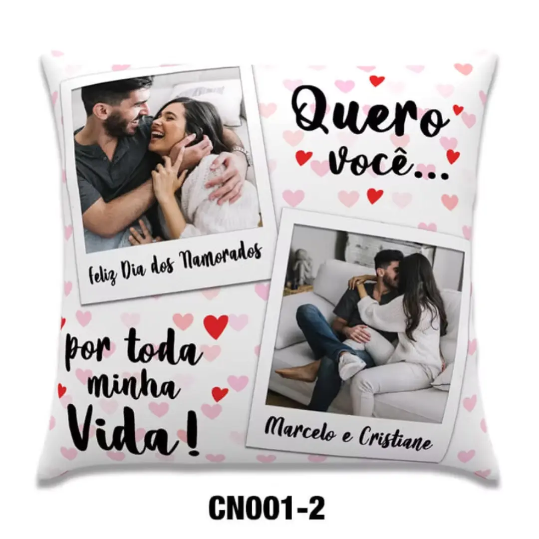 Capa de almofada Oxford 45×45 — foto/frases (frente e costas) — foto 6
