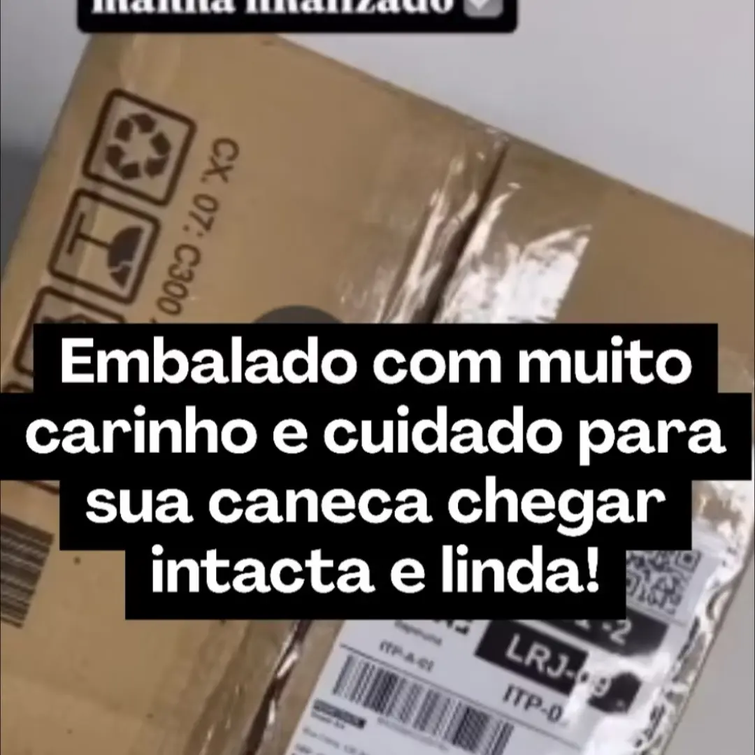 Caneca de porcelana personalizada com foto e frase — foto 4