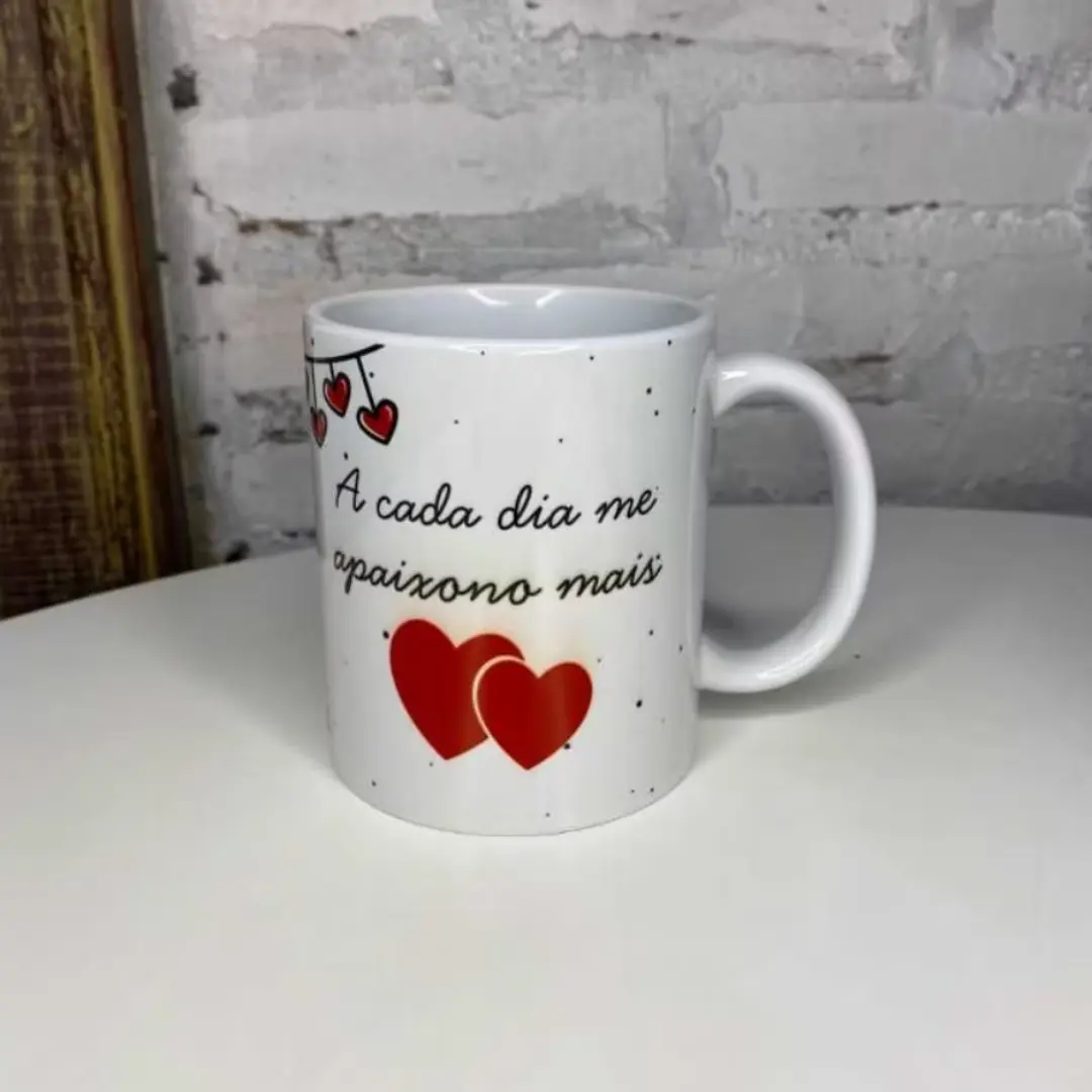 Caneca de porcelana personalizada com foto e frase — foto 6