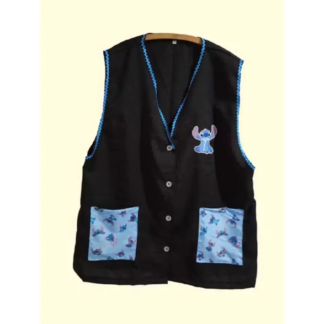 Avental/jaleco de professora tema Stitch — foto 4