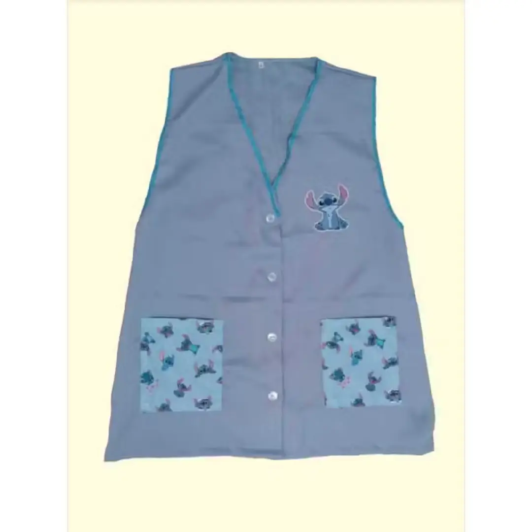 Avental/jaleco de professora tema Stitch — foto 5