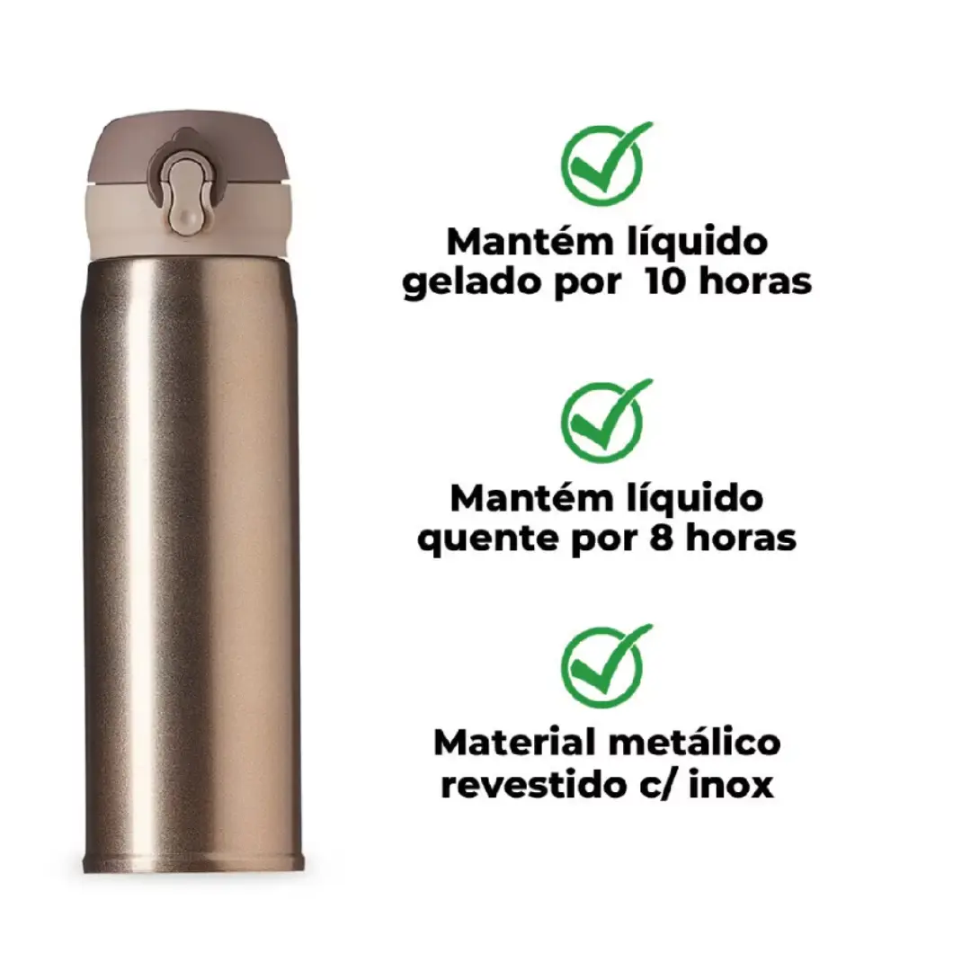 Kit 5 garrafas térmicas 400 ml — gravação a laser — foto 8