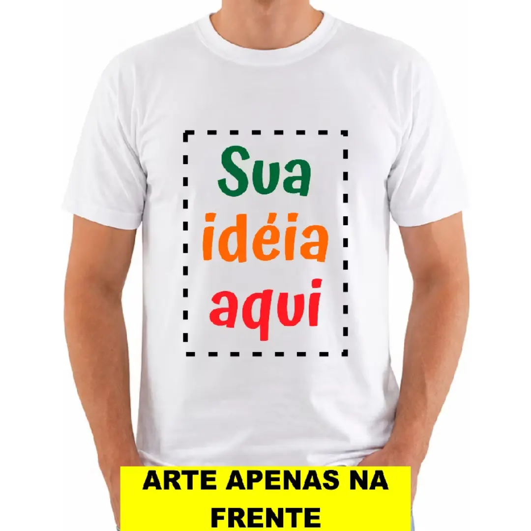 Camiseta branca personalizada com arte na frente — foto 3