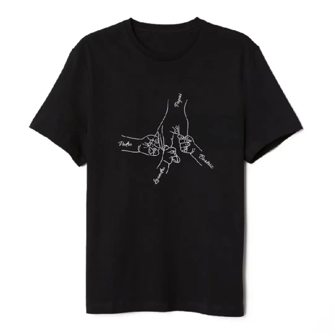 Camiseta personalizada para pai com nomes dos filhos — foto 6