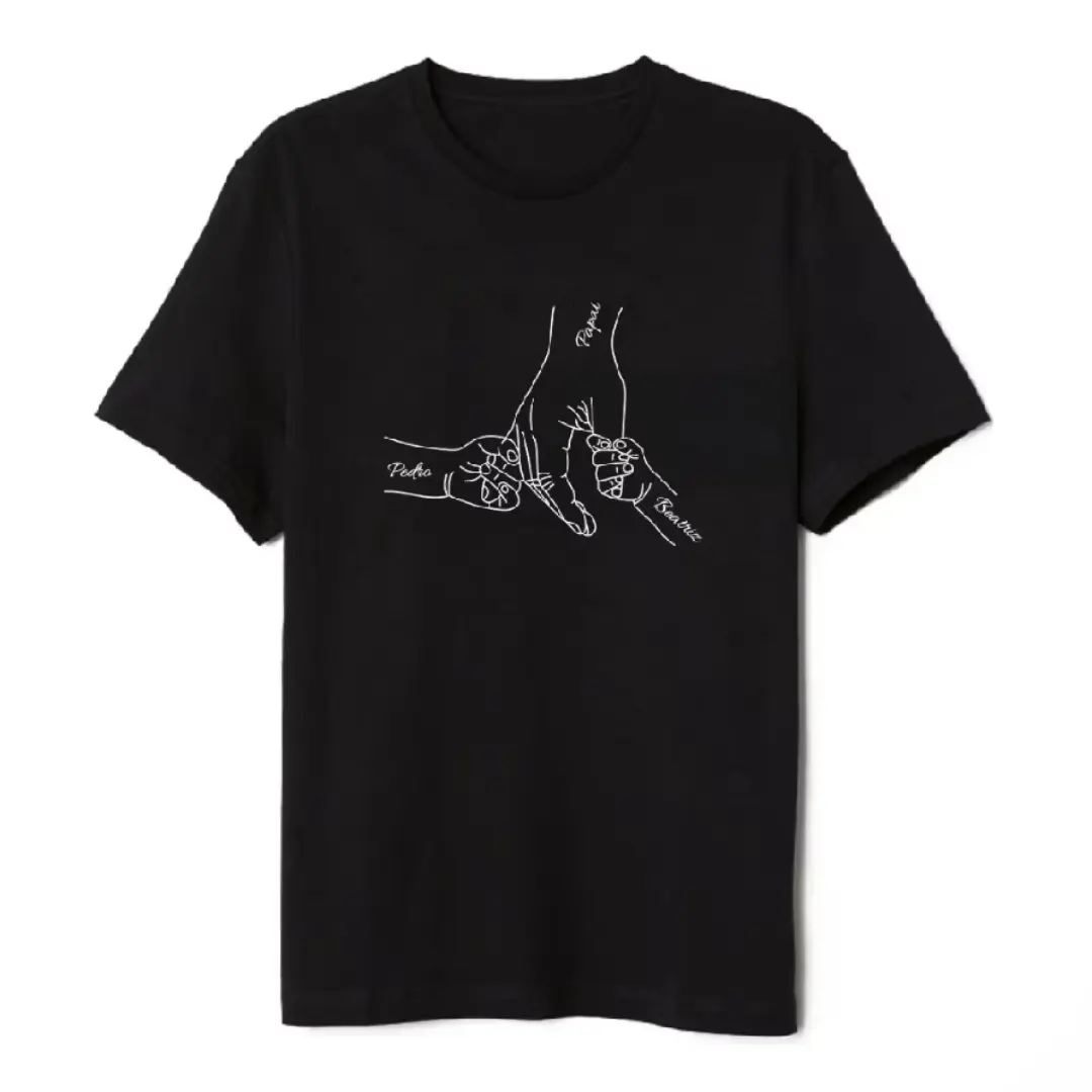 Camiseta personalizada para pai com nomes dos filhos — foto 12