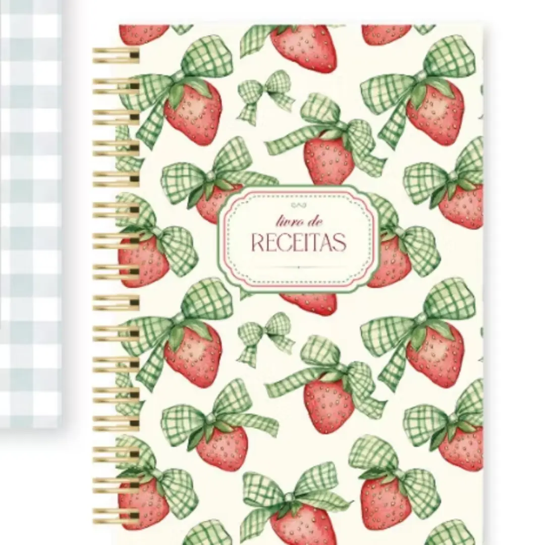 Livro de receitas capa dura 100 folhas — com nome — foto 8