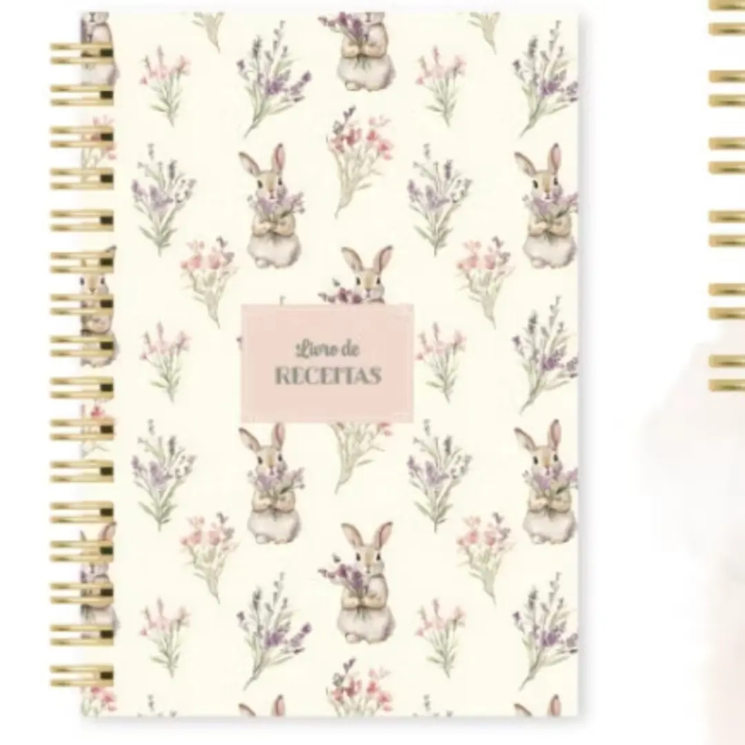 Livro de receitas capa dura 100 folhas — com nome — foto 10