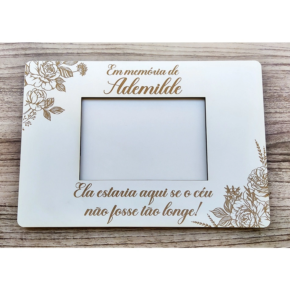 Placa porta-retrato casamento MDF 20×30