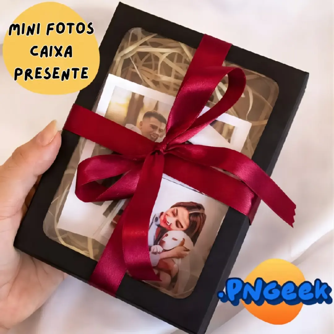 Kit mini fotos retrô 5,6×8,6 — com caixa — foto 2