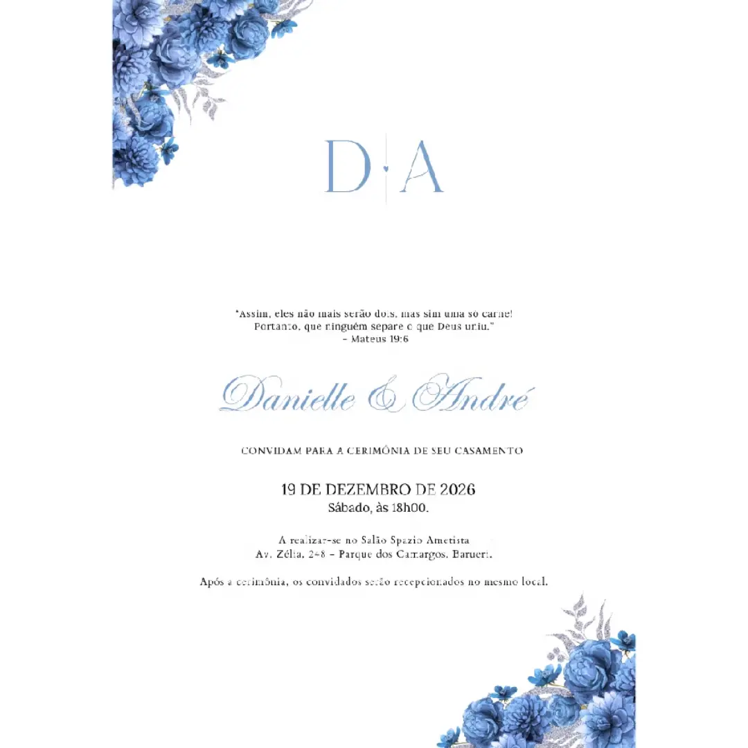 Convite de casamento papel fosco 250g — foto 9