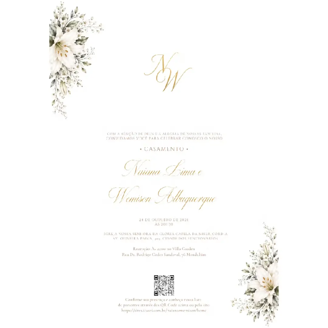 Convite de casamento papel fosco 250g — foto 12