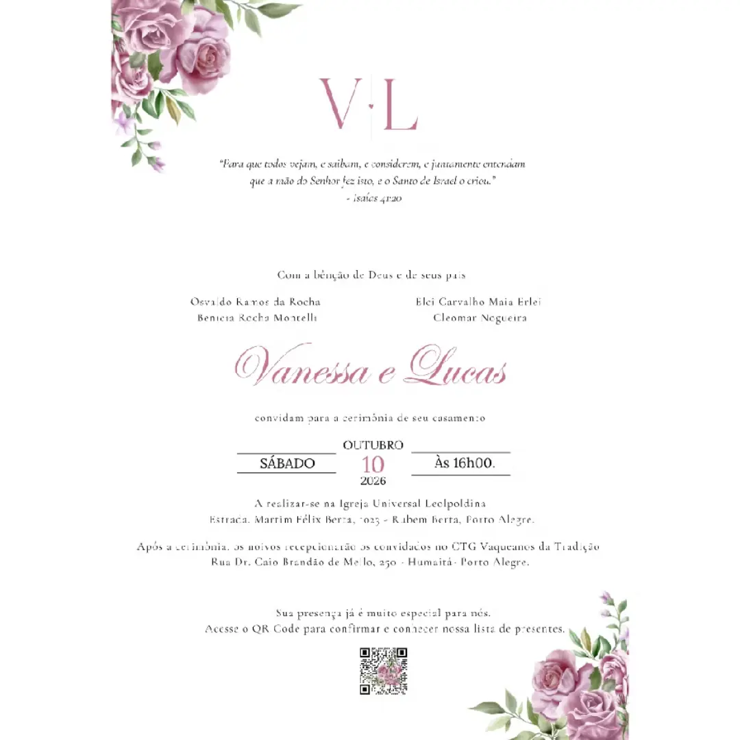 Convite de casamento papel fosco 250g — foto 14