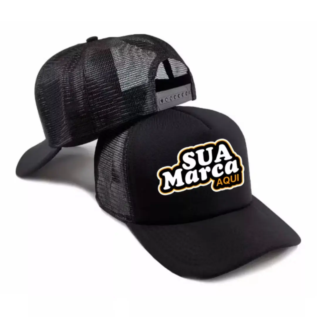 Boné trucker aba curva — logo DTF — foto 3