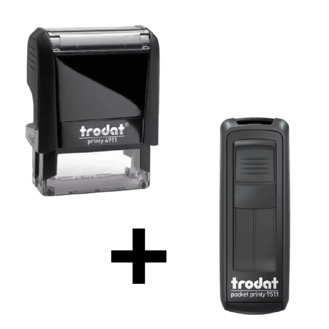 Kit Trodat 4911 + Pocket 9511 — personalizado — foto 3