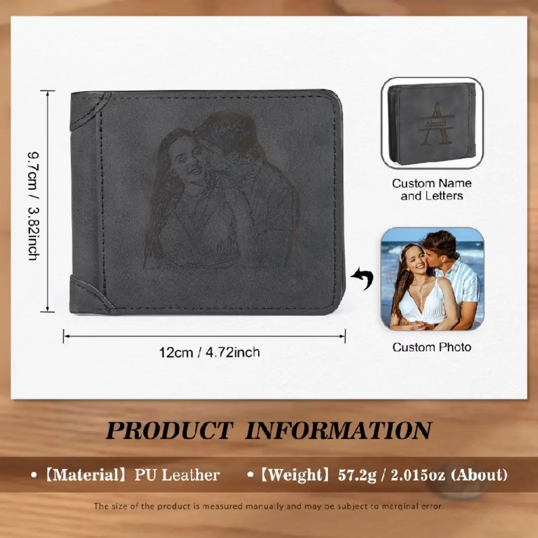 Carteira de couro com nome personalizado — foto 30