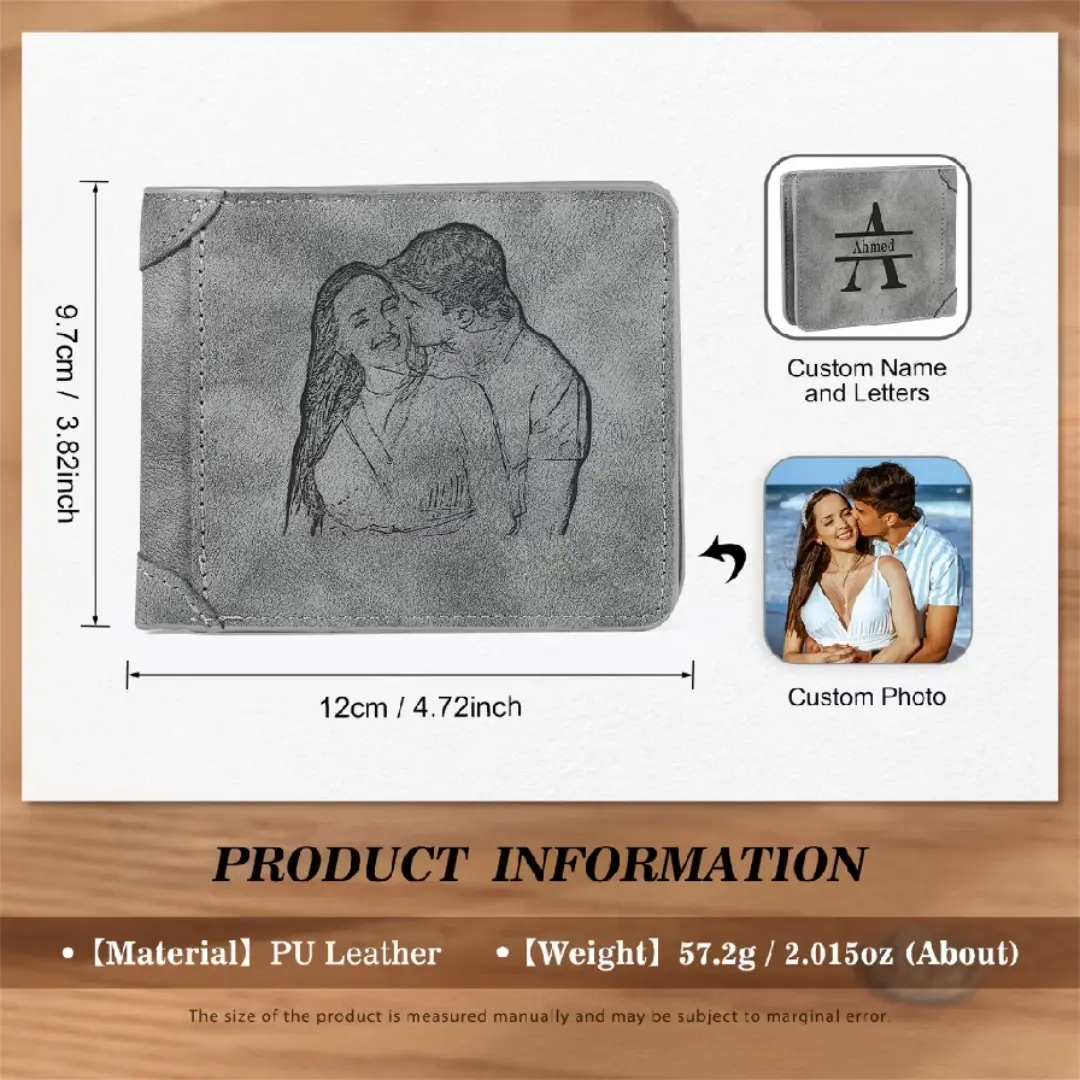 Carteira de couro com nome personalizado — foto 32