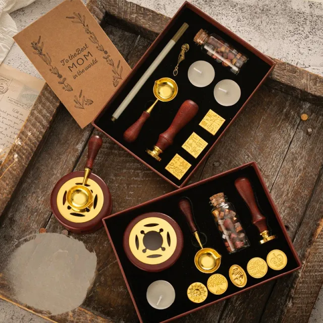 Kit carimbo de cera para scrapbooking