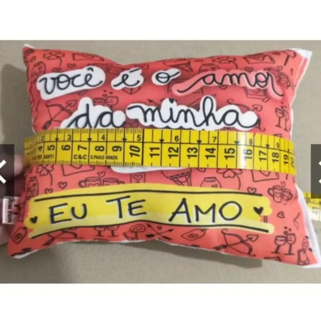 Almofada personalizada com frase ou foto (28×16 cm) — foto 9