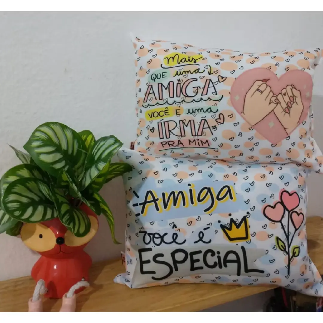 Almofada personalizada com frase ou foto (28×16 cm) — foto 11