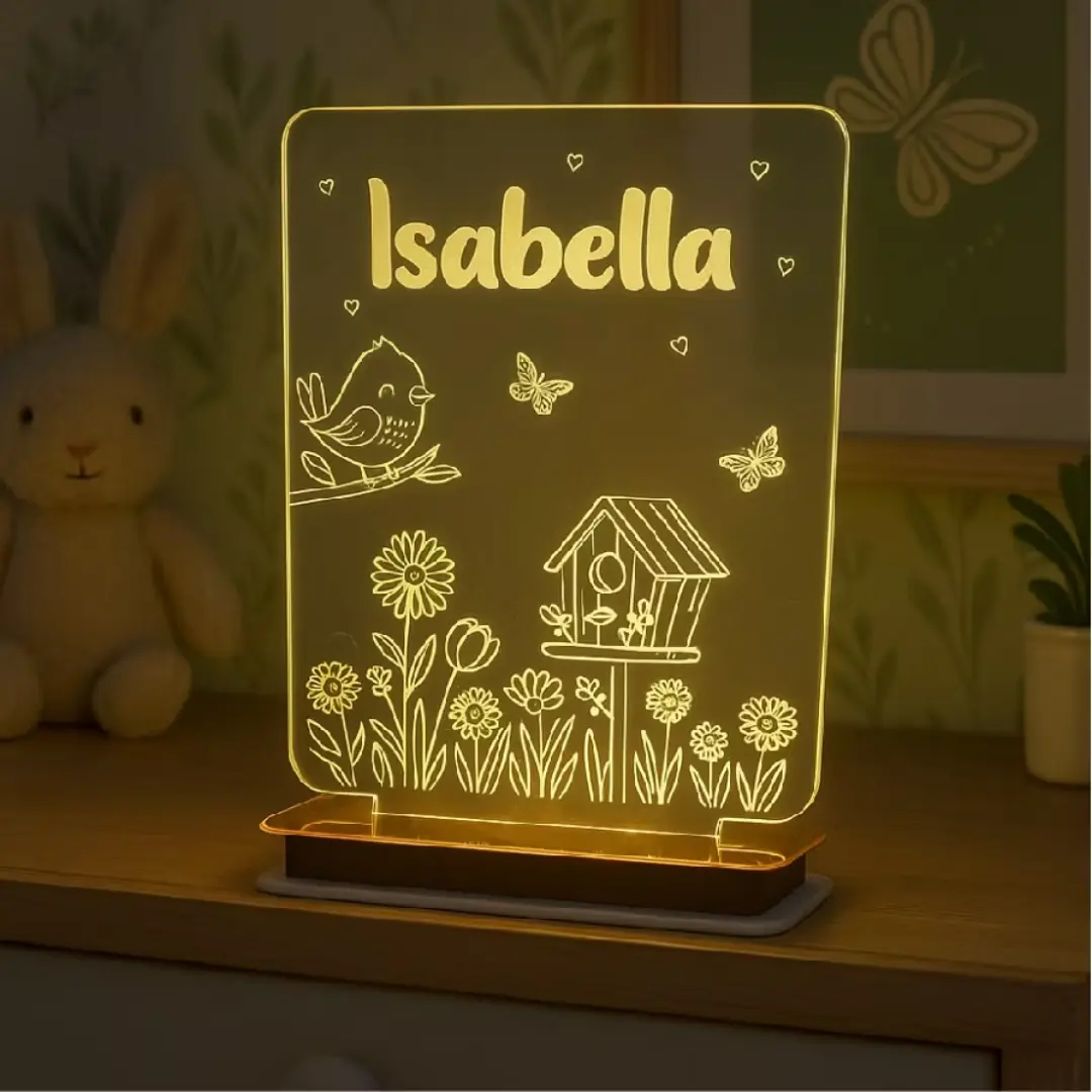 Luminária borboleta com nome — + brinde — foto 13