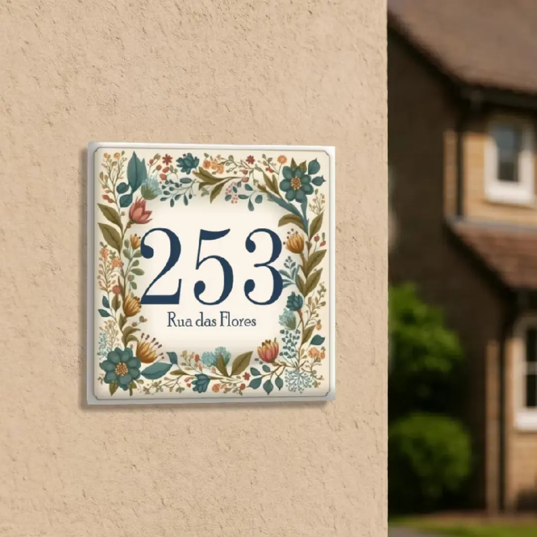 Azulejo número de casa + rua — modelo 10 — foto 6