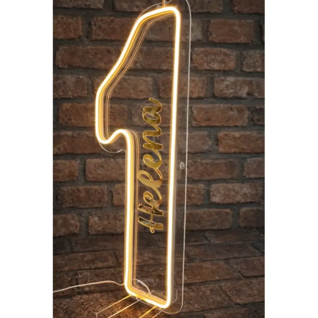Luminária número 1 neon + nome — 40 cm — foto 7