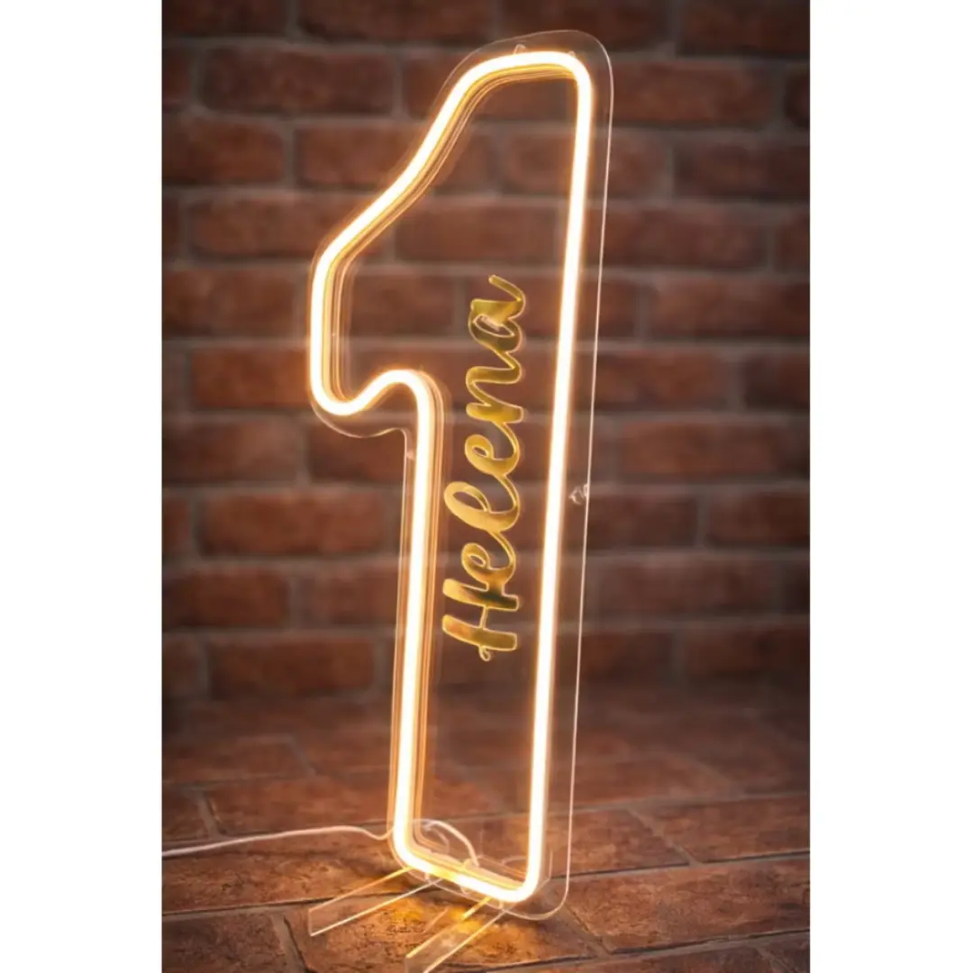 Luminária número 1 neon + nome — 40 cm — foto 8