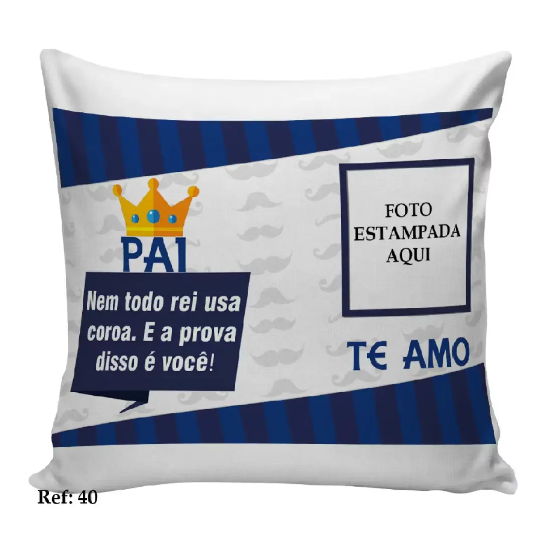 Almofada personalizada melhor pai do mundo com foto — foto 5