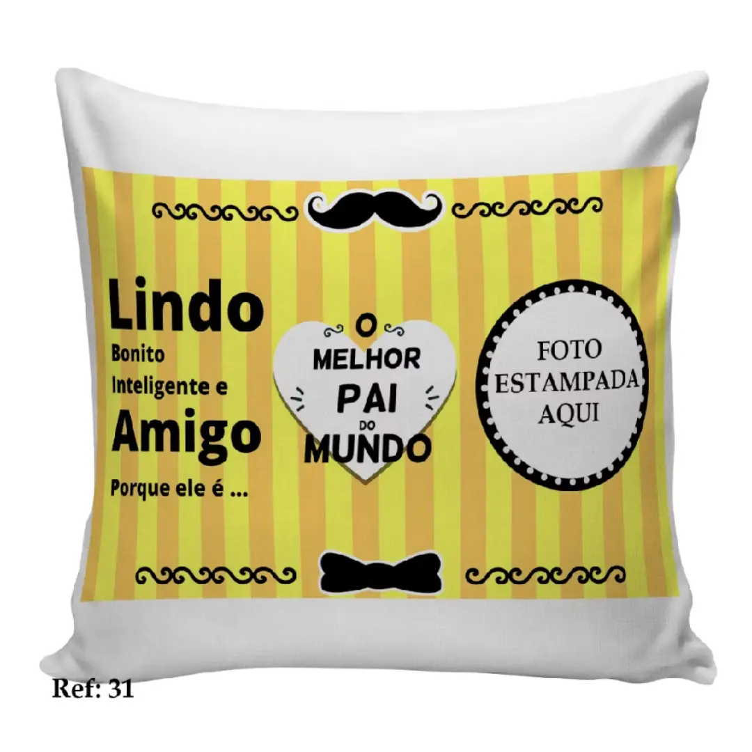 Almofada personalizada melhor pai do mundo com foto — foto 6