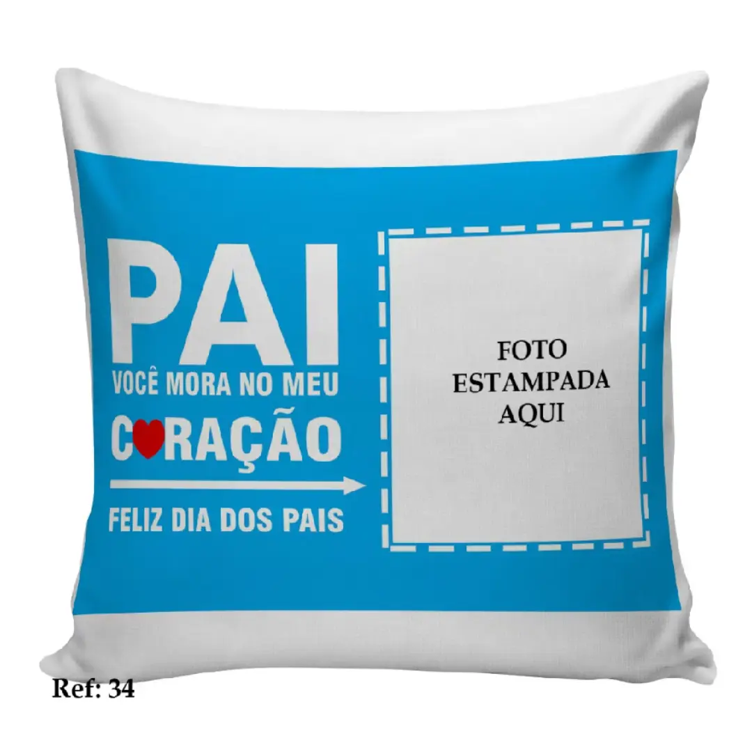 Almofada personalizada melhor pai do mundo com foto — foto 9