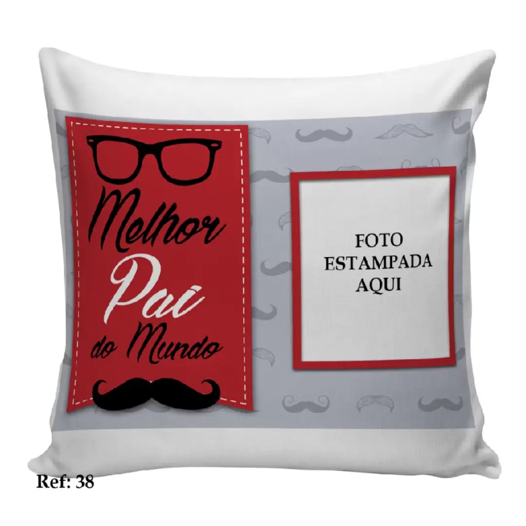Almofada personalizada melhor pai do mundo com foto — foto 12