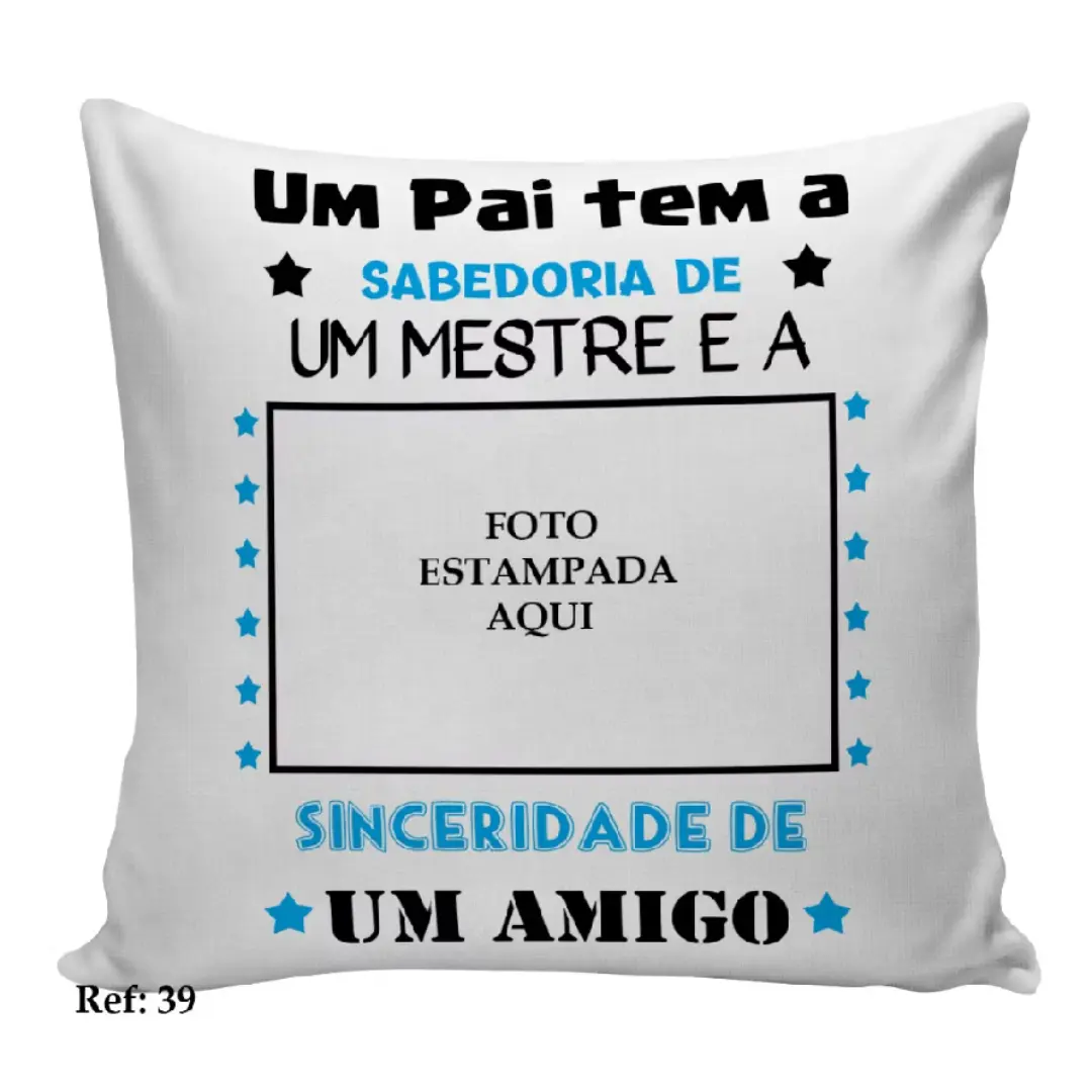 Almofada personalizada melhor pai do mundo com foto — foto 13