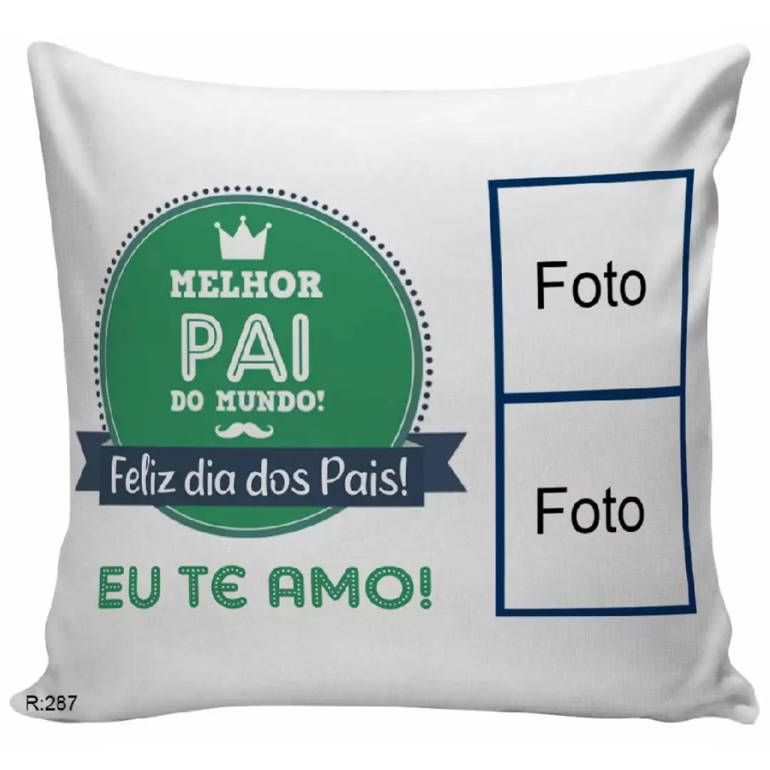 Almofada personalizada melhor pai do mundo com foto — foto 26