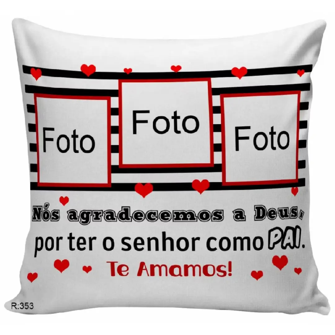 Almofada personalizada melhor pai do mundo com foto — foto 29