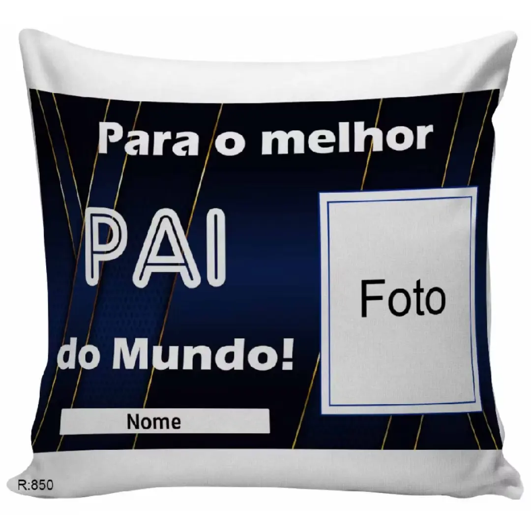 Almofada personalizada melhor pai do mundo com foto — foto 31