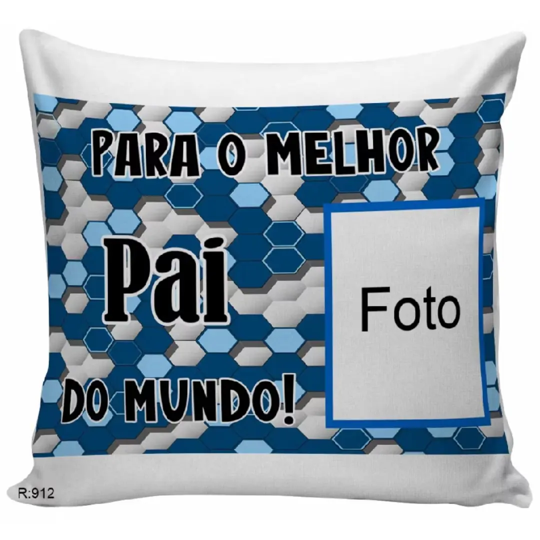 Almofada personalizada melhor pai do mundo com foto — foto 33