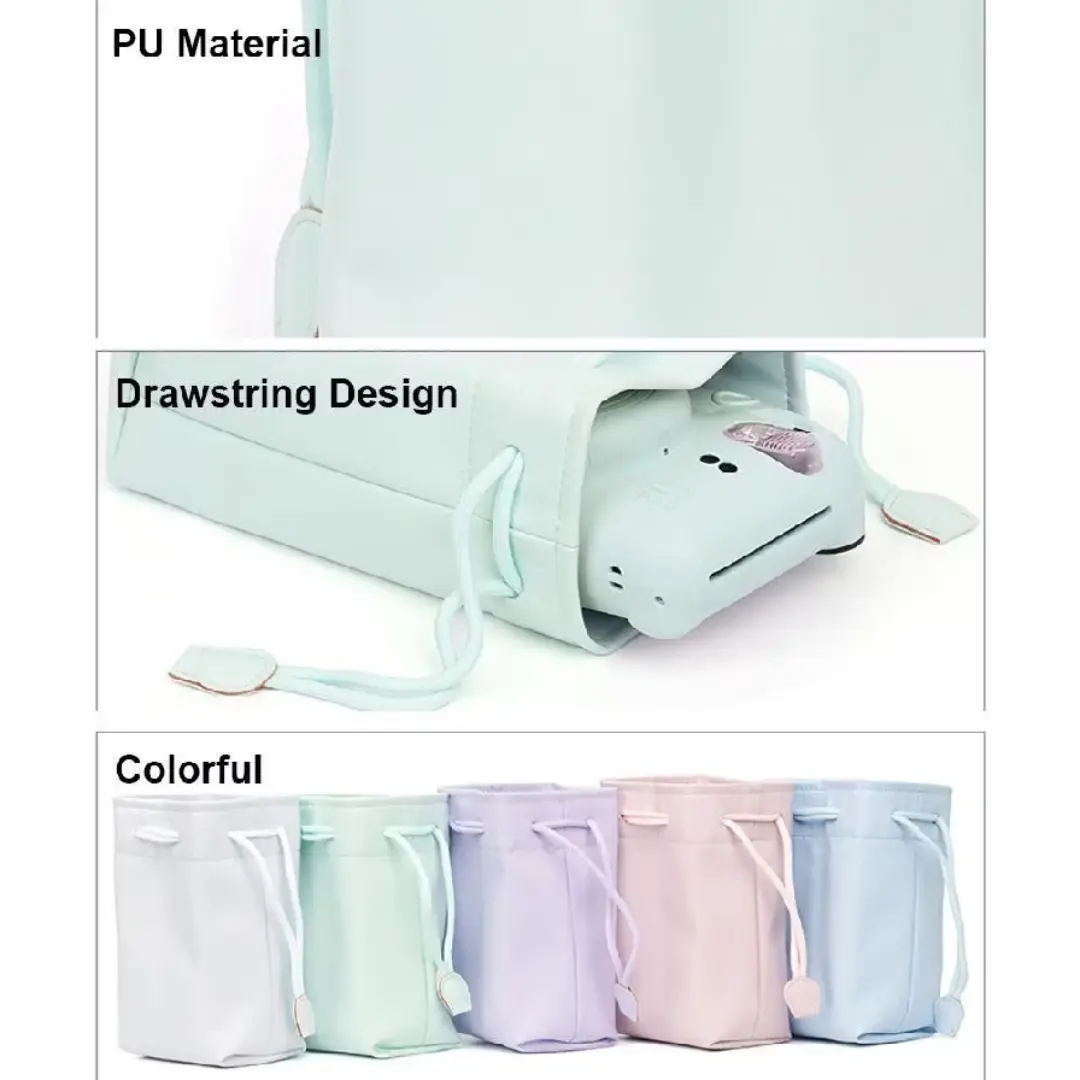 Capa bolsa PU para Instax Mini com cordão — foto 3