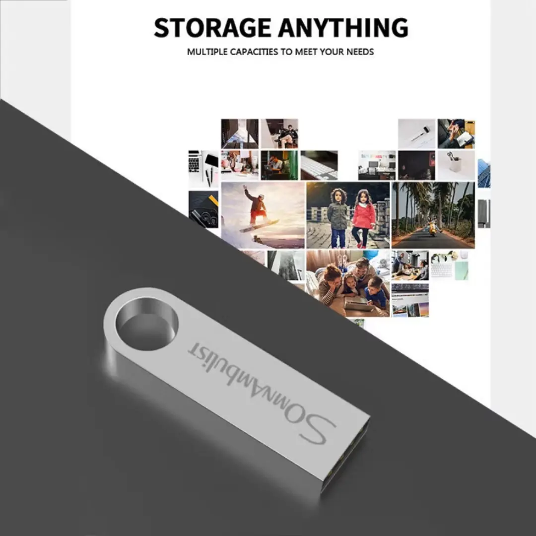 Pendrive metal — logo (capacidades mistas) — foto 3