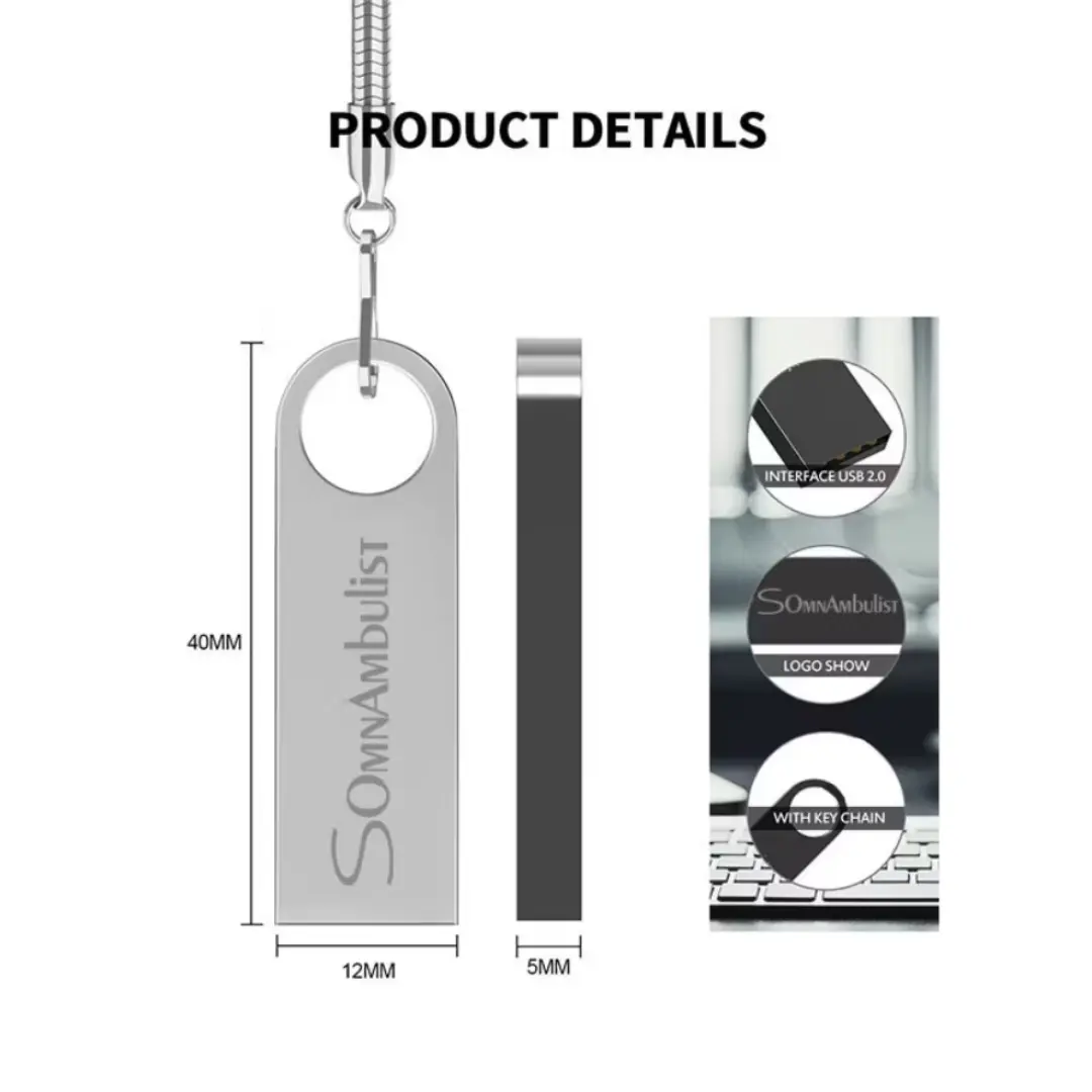 Pendrive metal — logo (capacidades mistas) — foto 4