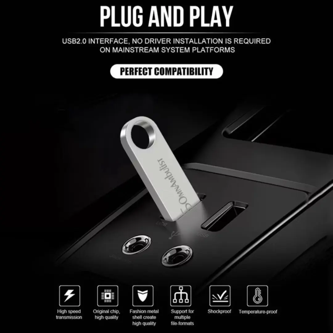 Pendrive metal — logo (capacidades mistas) — foto 5