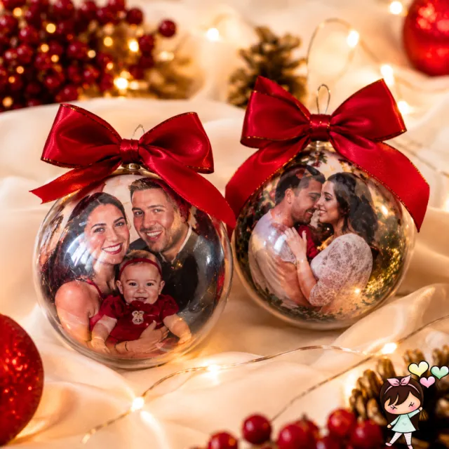 Kit bolas de Natal com foto — árvore