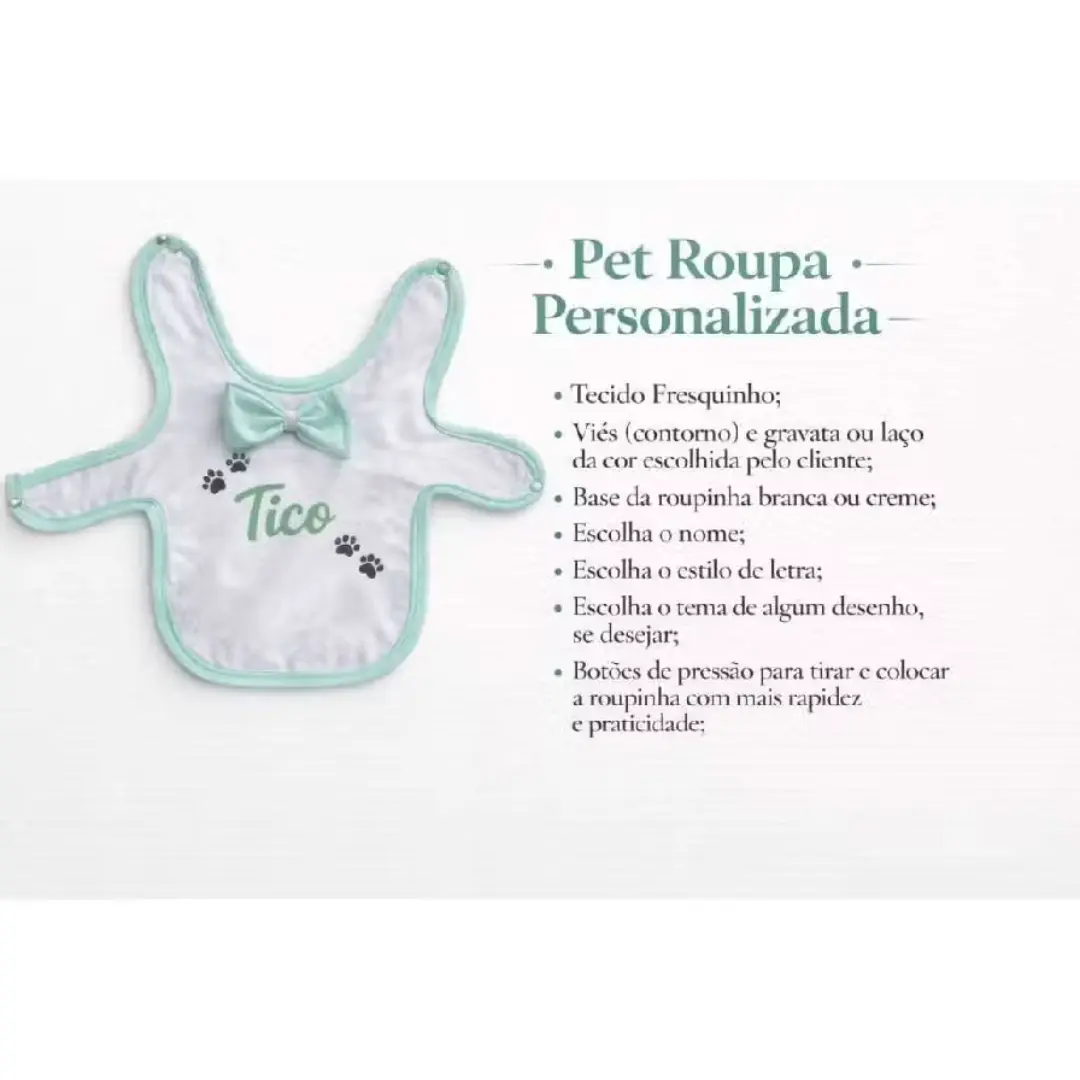 Roupinha pet personalizada com nome — foto 7