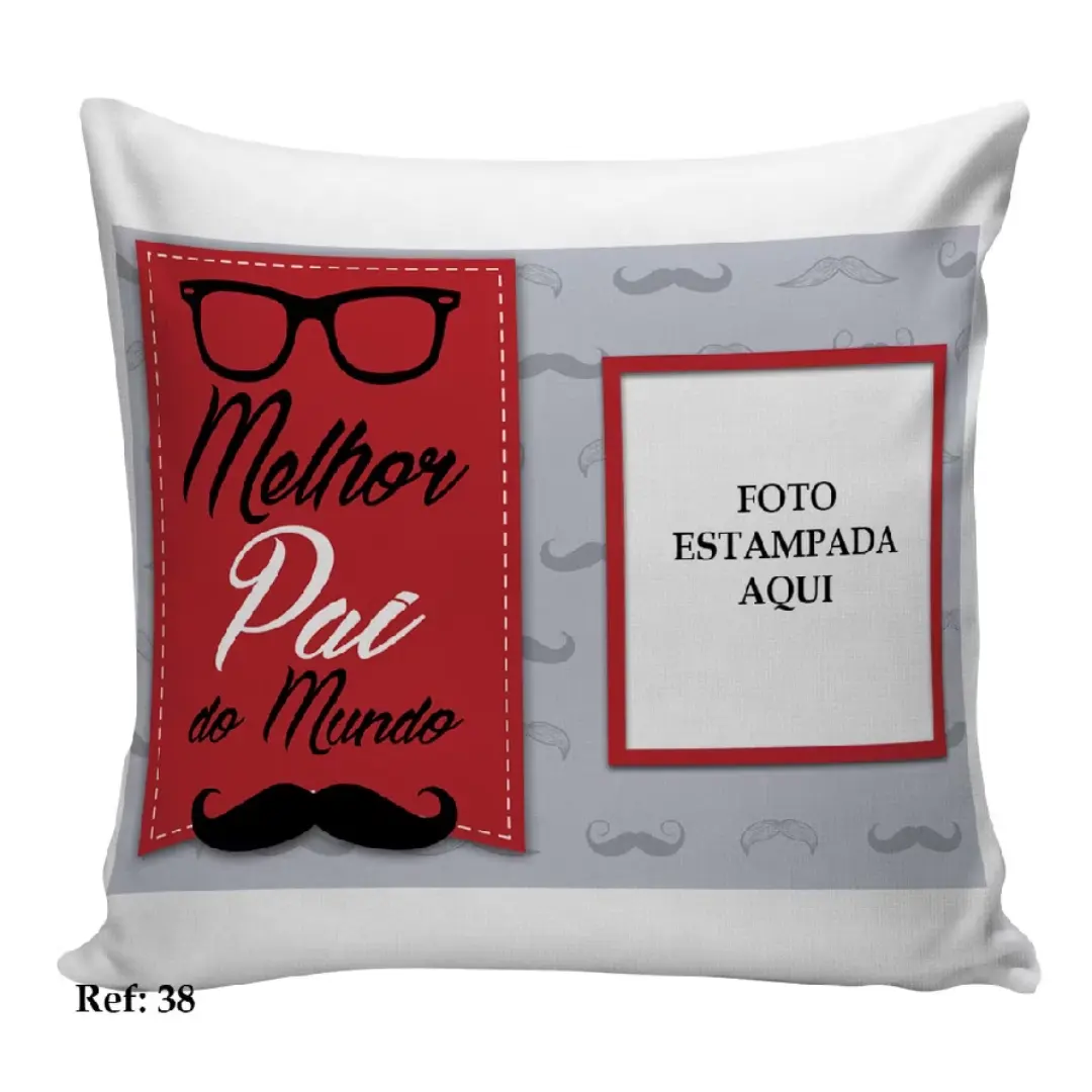 Almofada melhor pai do mundo personalizada com foto — foto 2