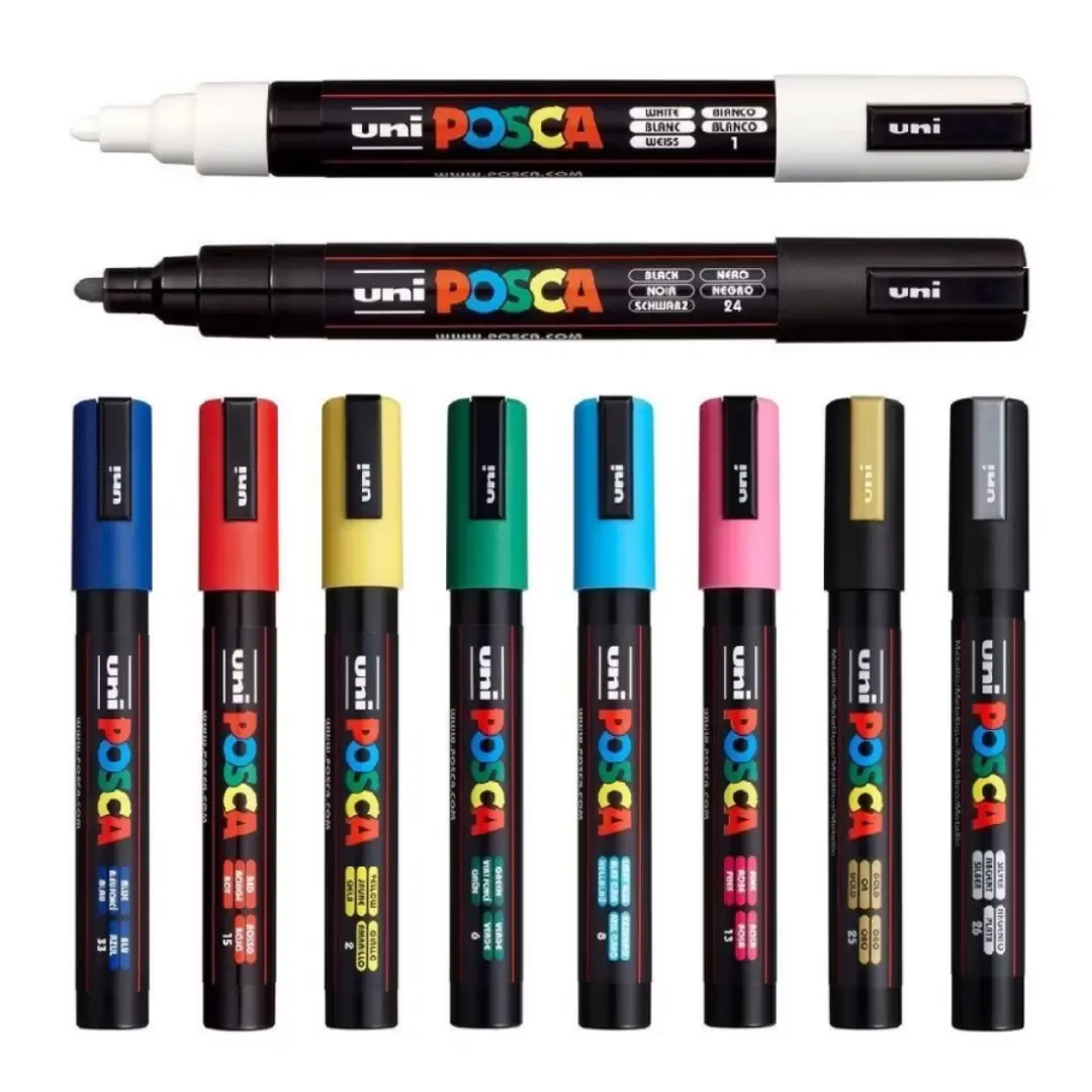 Kit marcadores Uni Posca 5M — foto 3