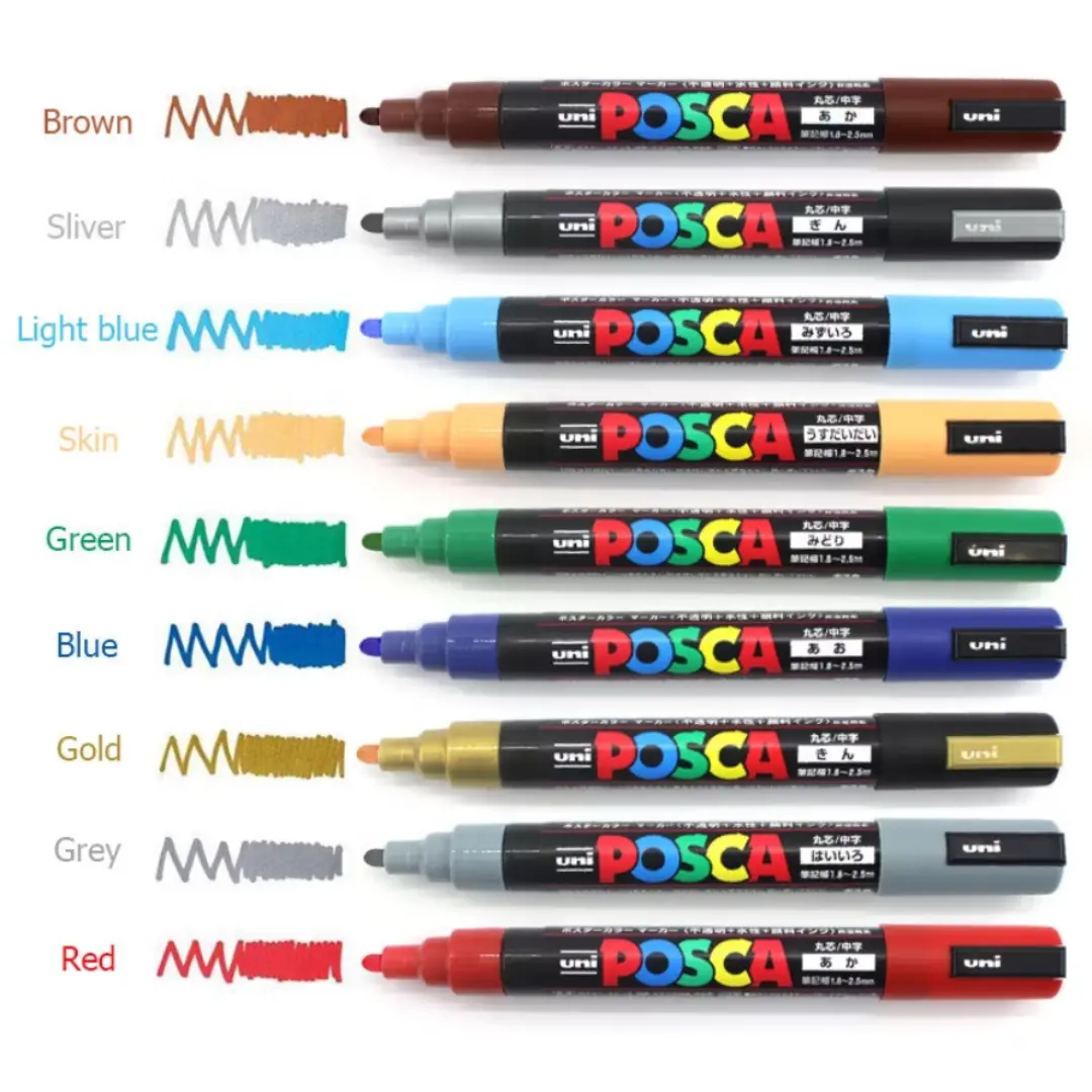Kit marcadores Uni Posca 5M — foto 4