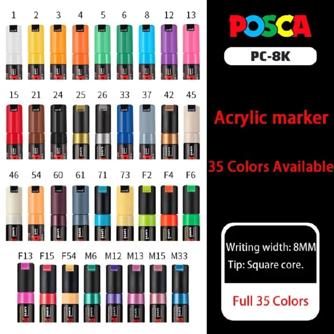 Kit marcadores Uni Posca PC-8K — foto 5