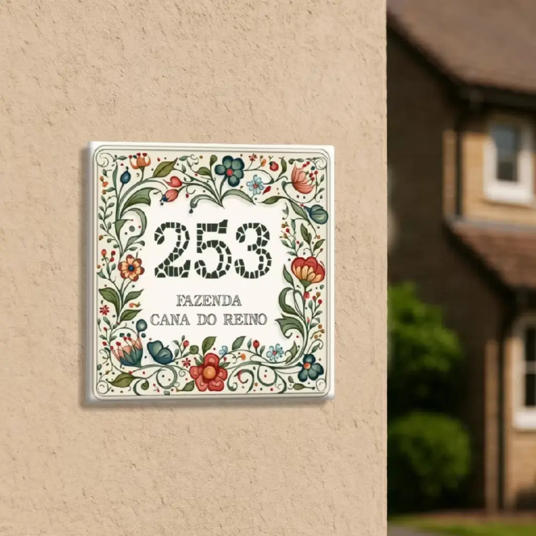 Azulejo número de casa + rua — modelo 2 — foto 6